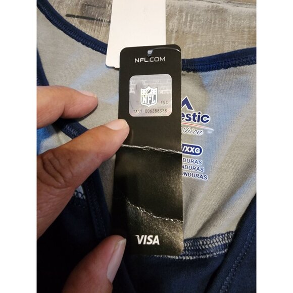 NFL New England Patriots T-Shirt Womens XXL Team Apparel Majestic Football - Picture 10 of 13